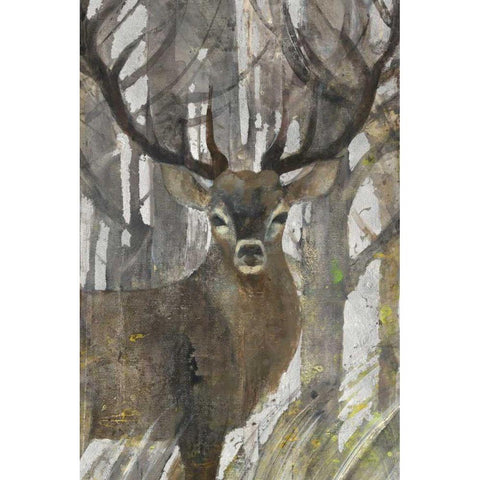 The Guardian Crop Black Modern Wood Framed Art Print with Double Matting by Hristova, Albena