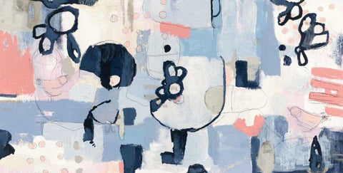 Take Flight Coral and Gray Black Ornate Wood Framed Art Print with Double Matting by Wild Apple Portfolio