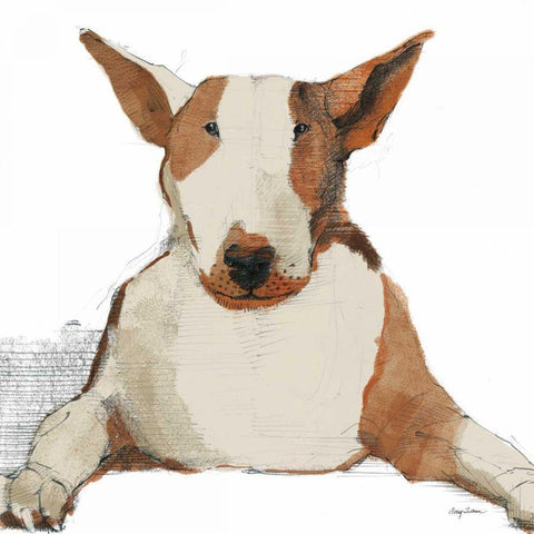 Orpheus Watercolor Gold Ornate Wood Framed Art Print with Double Matting by Tillmon, Avery