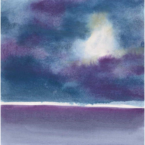 The Clouds I Black Modern Wood Framed Art Print with Double Matting by Paschke, Chris