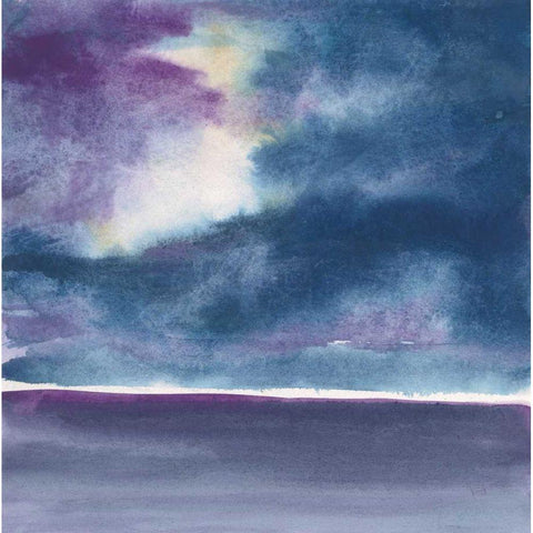 The Clouds II Gold Ornate Wood Framed Art Print with Double Matting by Paschke, Chris