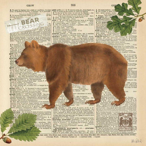 Lodge Collage II Black Modern Wood Framed Art Print by Pertiet, Katie