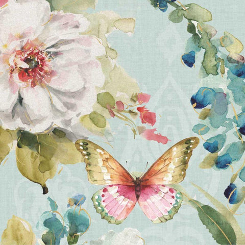 Colorful Breeze IV Gold Ornate Wood Framed Art Print with Double Matting by Audit, Lisa