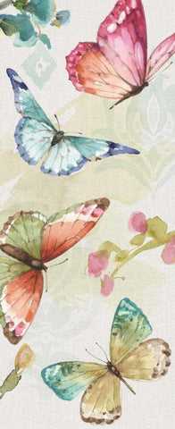 Colorful Breeze VII Black Ornate Wood Framed Art Print with Double Matting by Audit, Lisa