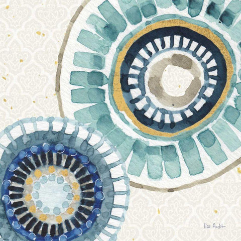 Indigold XV White Modern Wood Framed Art Print by Audit, Lisa