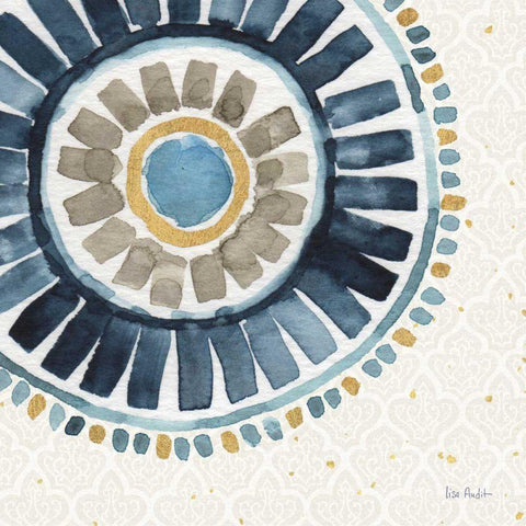 Indigold XVII Black Ornate Wood Framed Art Print with Double Matting by Audit, Lisa