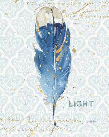 Indigold XVIII White Modern Wood Framed Art Print with Double Matting by Audit, Lisa