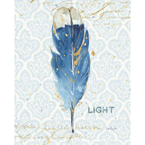 Indigold XVIII White Modern Wood Framed Art Print by Audit, Lisa