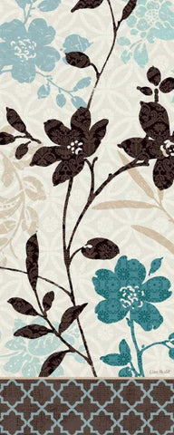 Botanical Touch I White Modern Wood Framed Art Print with Double Matting by Audit, Lisa