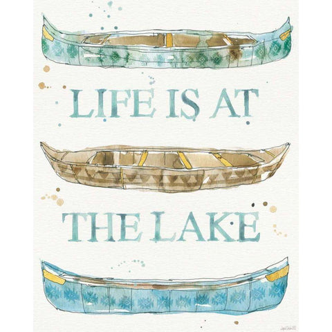 Lakehouse IV Black Modern Wood Framed Art Print with Double Matting by Tavoletti, Anne