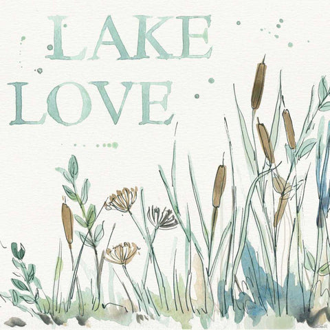 Lakehouse VI Black Ornate Wood Framed Art Print with Double Matting by Tavoletti, Anne