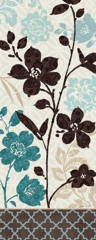 Botanical Touch II Black Ornate Wood Framed Art Print with Double Matting by Audit, Lisa