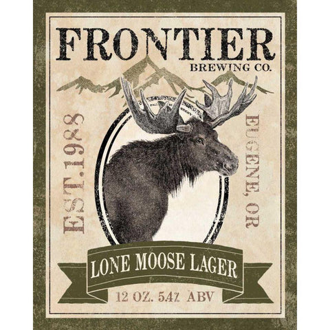 Frontier Brewing II White Modern Wood Framed Art Print by Marshall, Laura