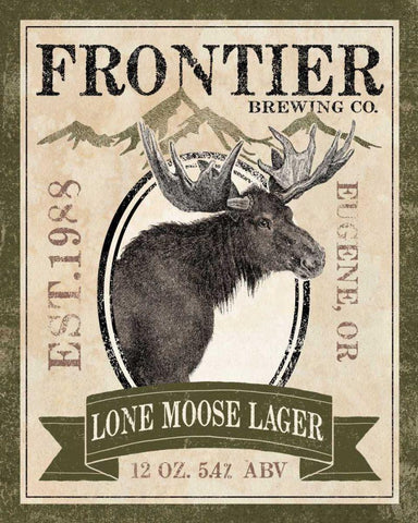 Frontier Brewing II White Modern Wood Framed Art Print with Double Matting by Marshall, Laura
