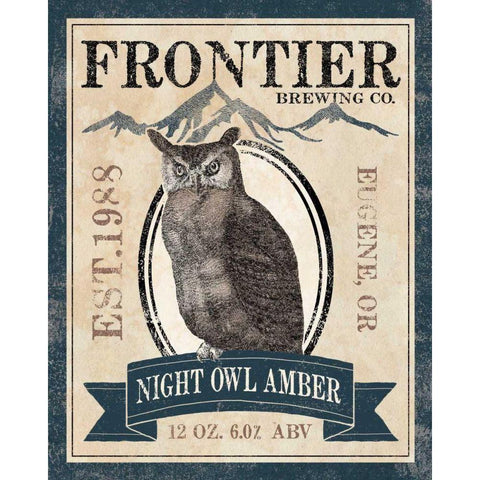 Frontier Brewing III Black Modern Wood Framed Art Print by Marshall, Laura