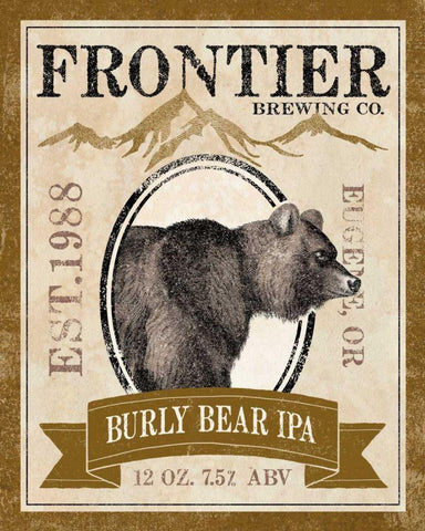 Frontier Brewing IV Black Ornate Wood Framed Art Print with Double Matting by Marshall, Laura