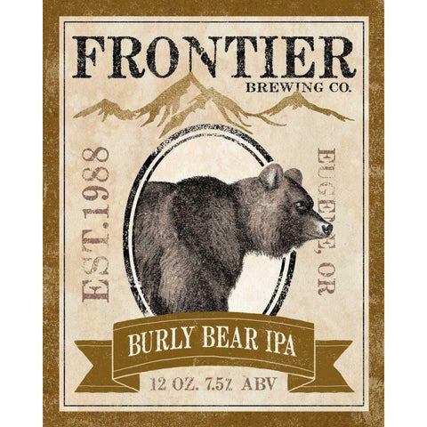 Frontier Brewing IV Gold Ornate Wood Framed Art Print with Double Matting by Marshall, Laura
