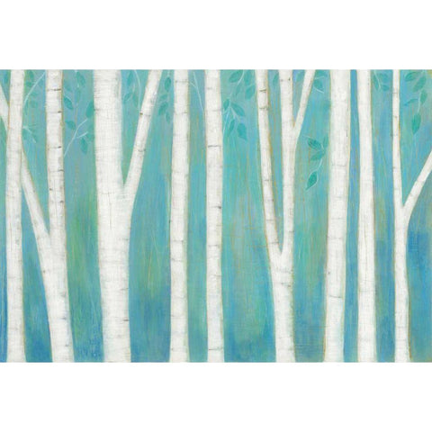 Spring Woods Black Modern Wood Framed Art Print by Averinos, Melissa