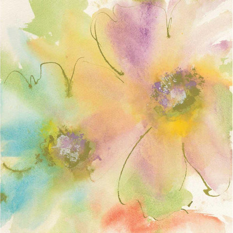 Rainbow Cosmos II Gold Ornate Wood Framed Art Print with Double Matting by Paschke, Chris