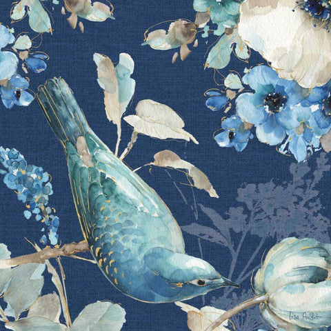 Indigold XXIV Black Modern Wood Framed Art Print by Audit, Lisa