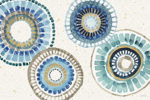 Indigold XXV White Modern Wood Framed Art Print with Double Matting by Audit, Lisa