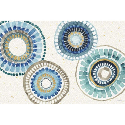 Indigold XXV Gold Ornate Wood Framed Art Print with Double Matting by Audit, Lisa