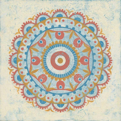 Lakai Circle VI Gold Ornate Wood Framed Art Print with Double Matting by Lovell, Kathrine