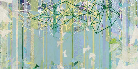 Hanging Around III White Modern Wood Framed Art Print with Double Matting by Ferguson, Kathy