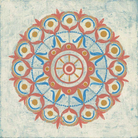 Lakai Circle V Taupe Black Ornate Wood Framed Art Print with Double Matting by Lovell, Kathrine