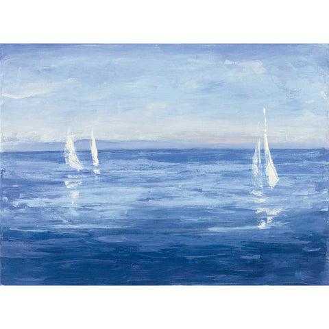 Open Sail White Modern Wood Framed Art Print by Purinton, Julia