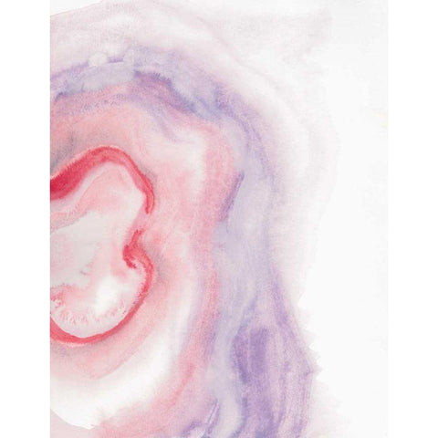 Watercolor Geode VIII Gold Ornate Wood Framed Art Print with Double Matting by Paschke, Chris