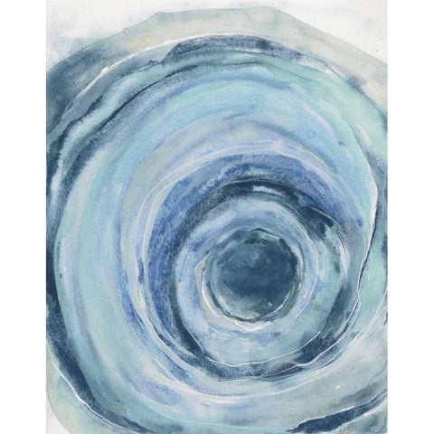 Watercolor Geode IX Black Modern Wood Framed Art Print by Paschke, Chris