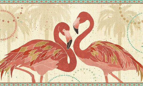 Gulf Stream V Black Ornate Wood Framed Art Print with Double Matting by Charron, Veronique