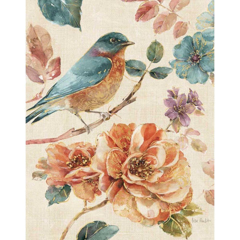 Spiced Nature III Linen Leaf White Modern Wood Framed Art Print by Audit, Lisa