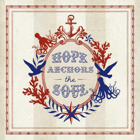 Nautical Wisdom II White Modern Wood Framed Art Print with Double Matting by Studio Mousseau