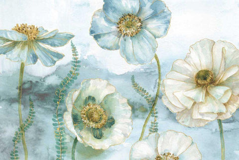 My Greenhouse Flowers X White Modern Wood Framed Art Print with Double Matting by Audit, Lisa