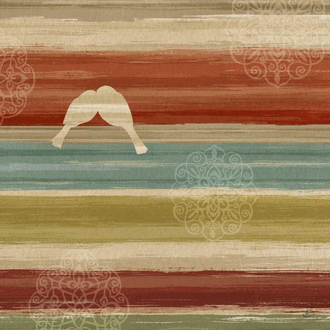 Mumbai Rainbow Birds II Gold Ornate Wood Framed Art Print with Double Matting by Daphne, Brissonnet