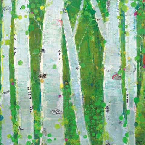 This Wild Playground Black Modern Wood Framed Art Print by Day, Kellie