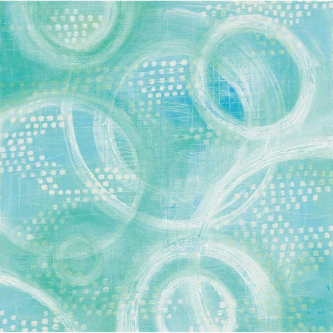 Going in Circles I White Modern Wood Framed Art Print by Averinos, Melissa