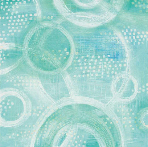 Going in Circles II White Modern Wood Framed Art Print with Double Matting by Averinos, Melissa