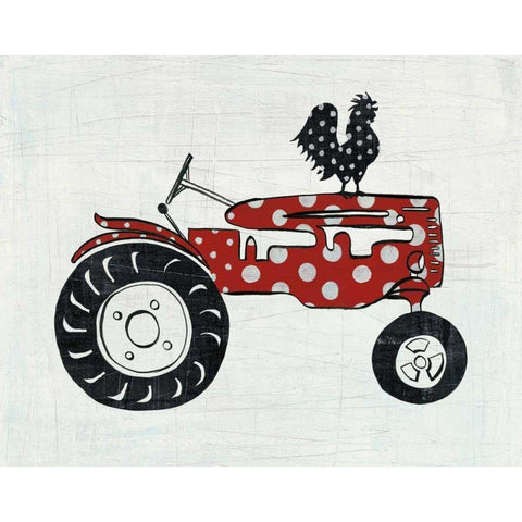 Modern Americana Farm V Gold Ornate Wood Framed Art Print with Double Matting by Averinos, Melissa