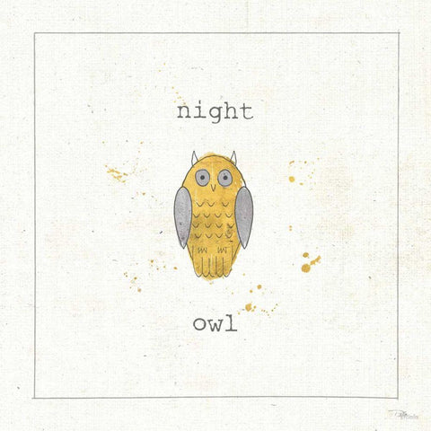 Opposites Cuties III Black Modern Wood Framed Art Print by Pela Studio