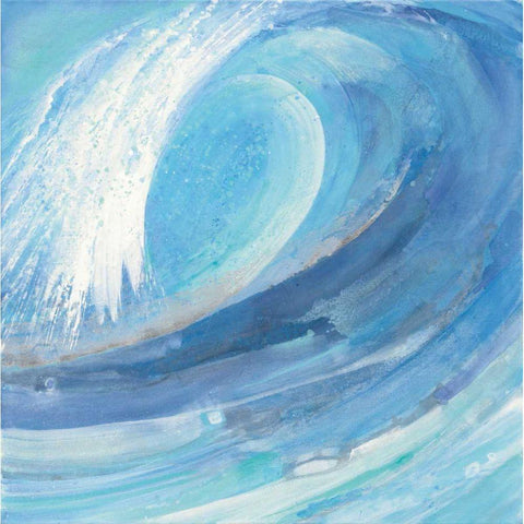 Surfs Up Black Modern Wood Framed Art Print by Hristova, Albena