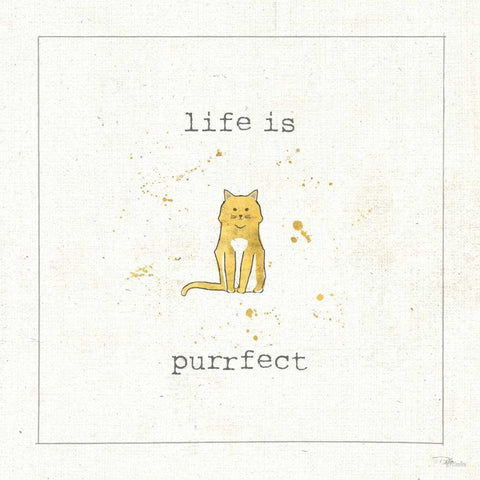 Companion Cuties I Gold Ornate Wood Framed Art Print with Double Matting by Pela Studio