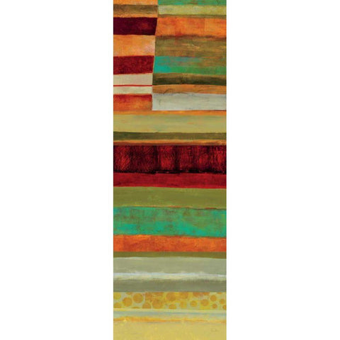 Fields of Color V Black Modern Wood Framed Art Print with Double Matting by Davies, Jane