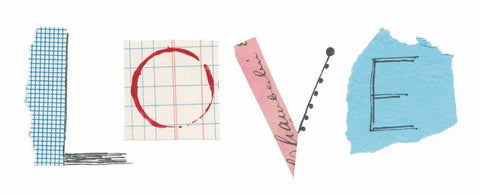 Love Black Ornate Wood Framed Art Print with Double Matting by Prahl, Courtney