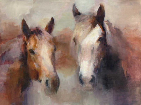 Blazing The West White Modern Wood Framed Art Print with Double Matting by Hageman, Marilyn