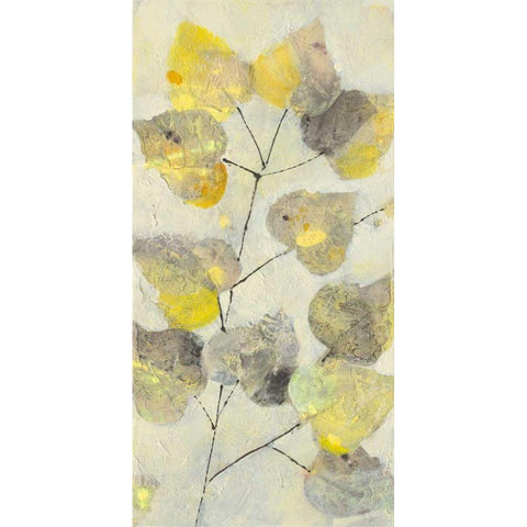 Aspen Branch I Black Modern Wood Framed Art Print by Hristova, Albena