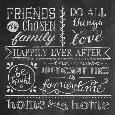 Inspiration Chalkboard IV White Modern Wood Framed Art Print with Double Matting by Urban, Mary