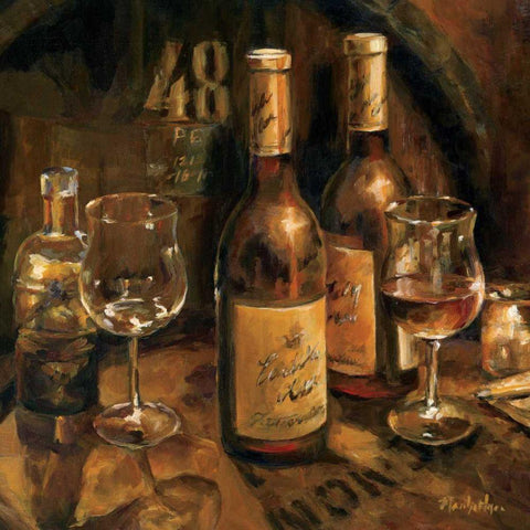 Wine Making White Modern Wood Framed Art Print with Double Matting by Hageman, Marilyn